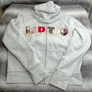 Limited Too Grey Zippered Hoodie Girls Sz 18